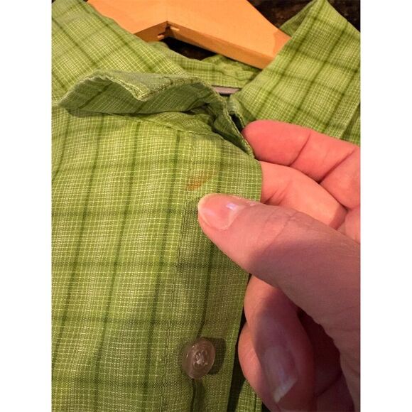 Marmot Men's XL Green Plaid Short Sleeve Button-Up Shirt Casual - Picture 12 of 13